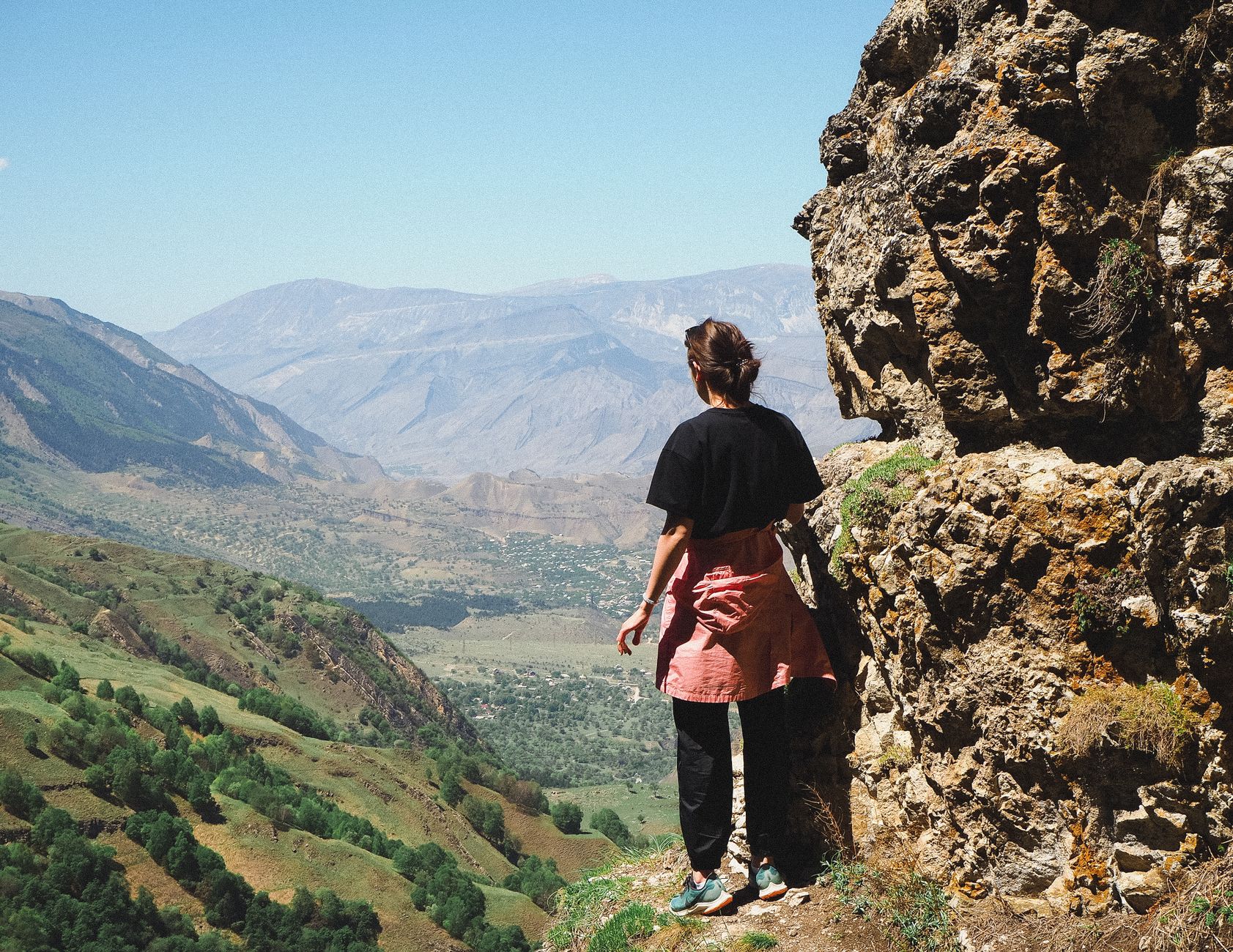 111111 researcher overlooking wild ridge