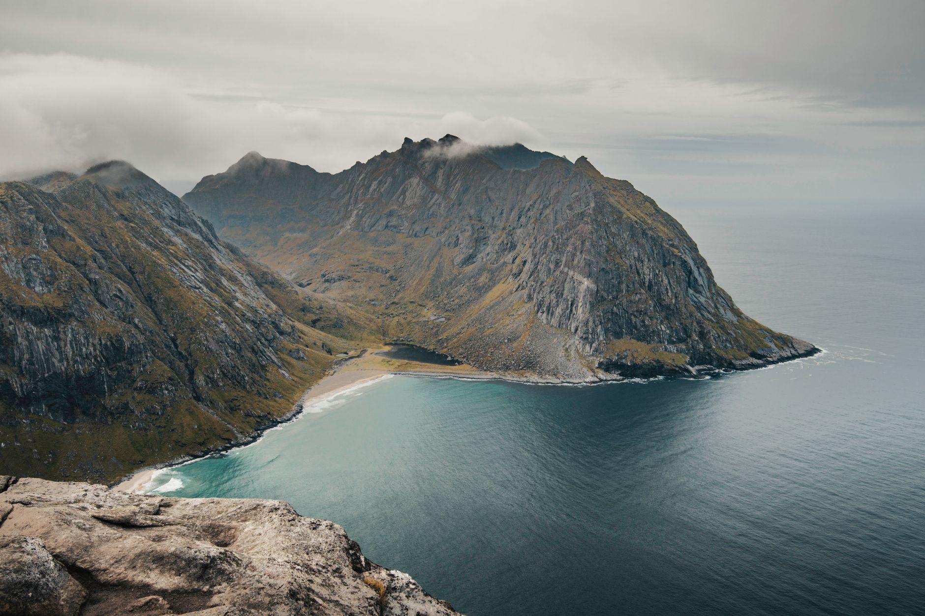 Dramatic alpine stone ridges